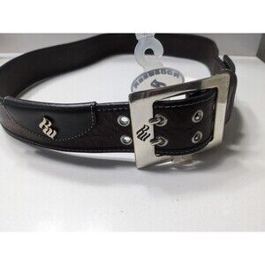 Rocawear Belt Genuine Italian Leather Brown Belt Size 36- 38 *Read